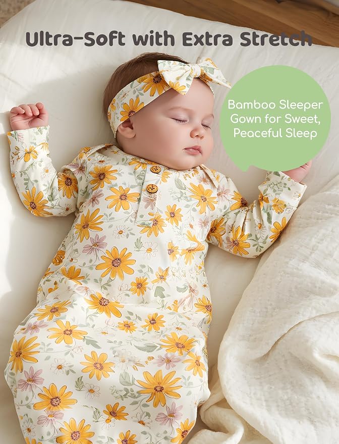 PATPAT Baby Sleeper Gown with Bamboo Viscose - Image 5