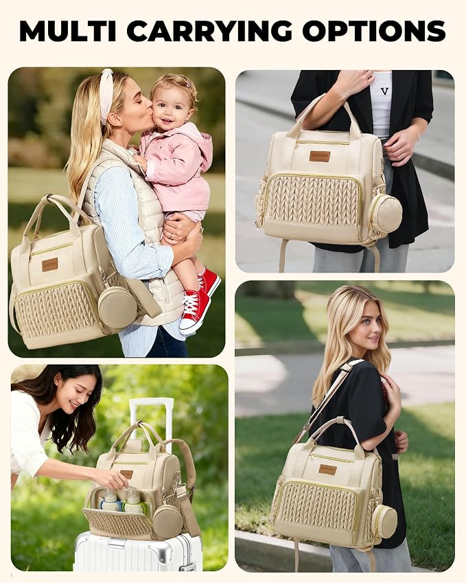 Backpack Diaper Bag, Stylish Waterproof Baby Diaper Bags - Image 2