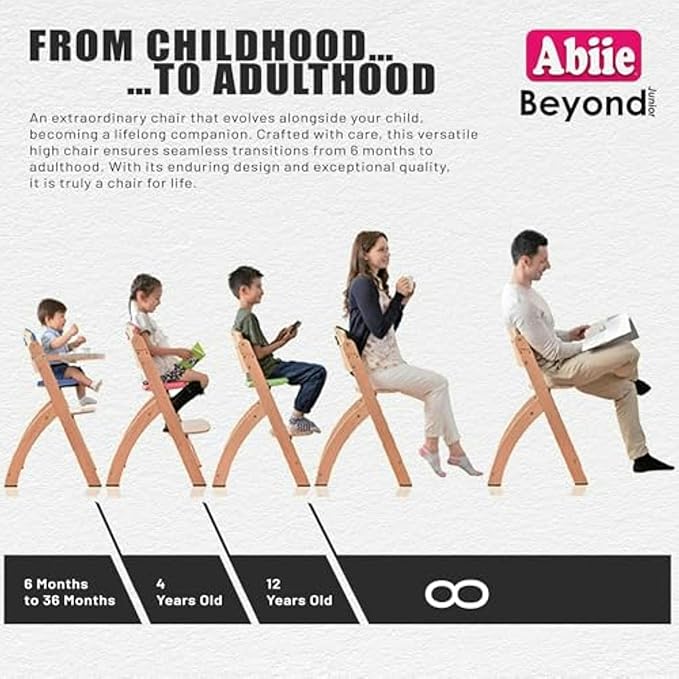 Abiie Beyond Junior Wooden High Chair - Image 4