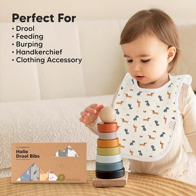 8-Pack Baby Bibs for Boys, Girls - Image 8