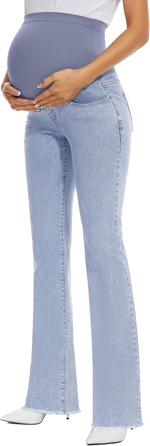 GLAMIX Women's Stretch Maternity Bootcut Jeans - Image 3