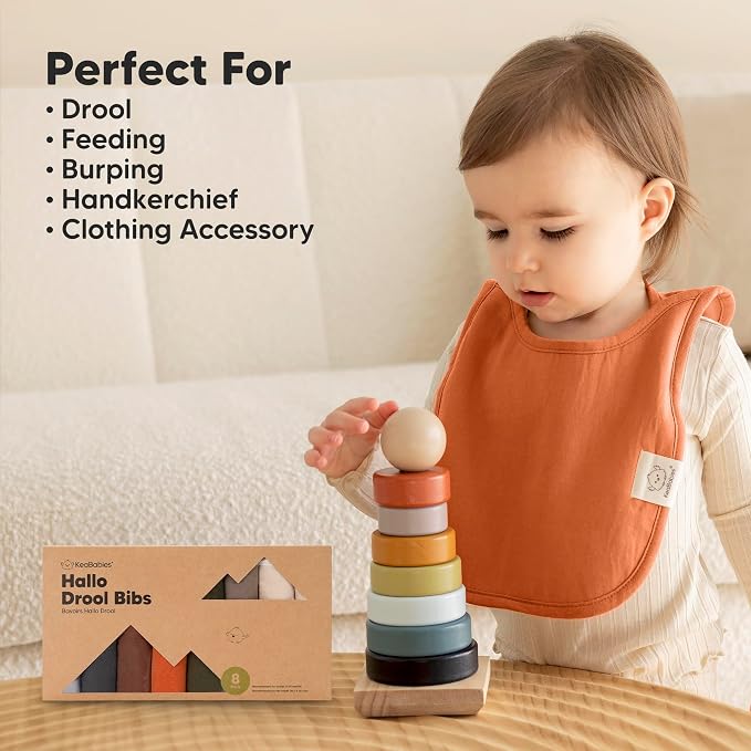 8-Pack Baby Bibs for Boys, Girls - Image 8