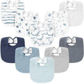 Konssy 10-Pack Muslin Baby Bibs, Soft Cotton Bandana Bibs by Konssy