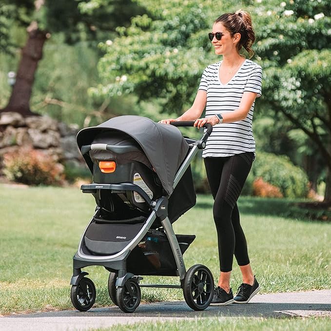 Chicco Bravo 3-in-1 Trio Travel System, Bravo Quick-Fold Stroller - Image 2
