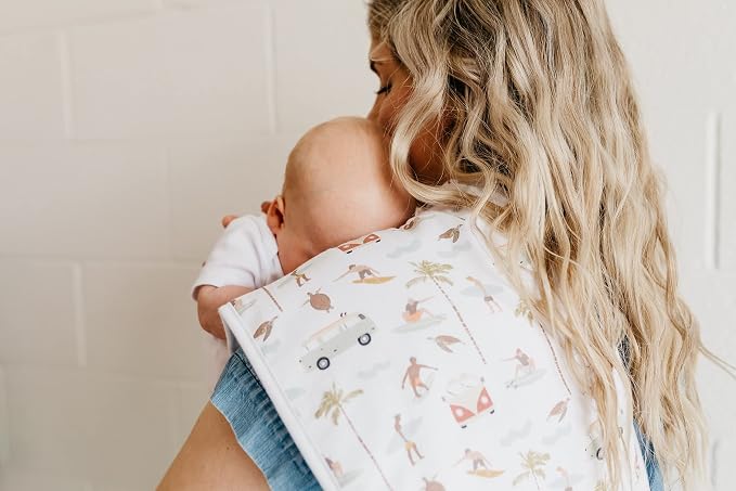 Copper Pearl Baby Burp Cloth Large 21''x10'' Size Premium Absorbent Triple - Image 6