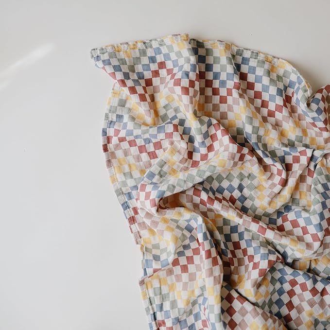 mushie Muslin Baby Swaddle Blanket | 100% Organic Cotton - Image 2