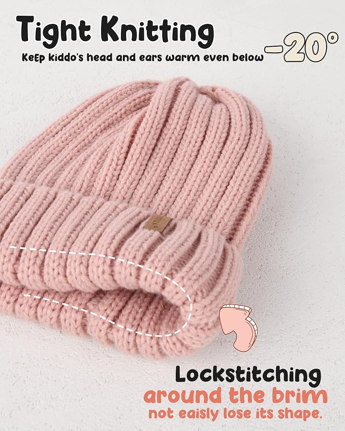 FURTALK Kids Winter Hat Toddler Knitted Beanie - Image 2