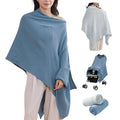 2-Pack Nursing Covers for Breastfeeding, 100% Organic Cotton Muslin by TADOMUSLIN
