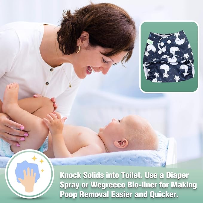 wegreeco Cloth Diapers 6 Pack - Image 5