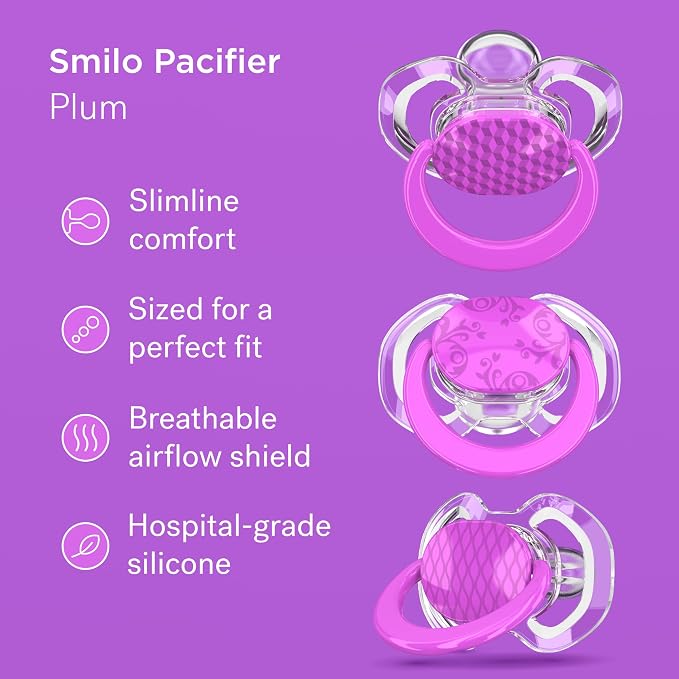 Smilo Baby Pacifier with Orthodontic Design - Image 2