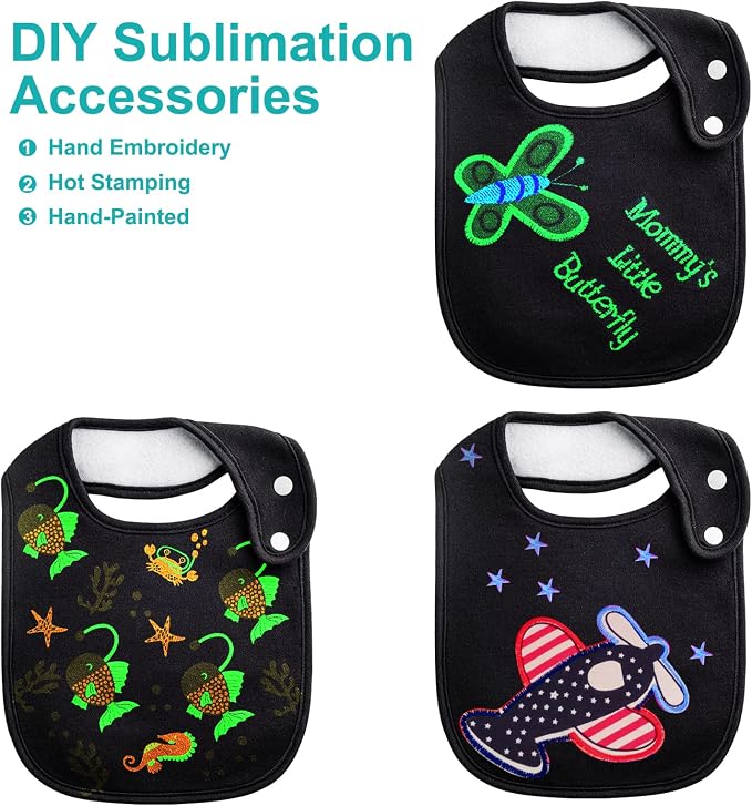 Baby Bibs Soft and Absorbent Organic Cotton Bandana Drool Bibs Set - Image 2