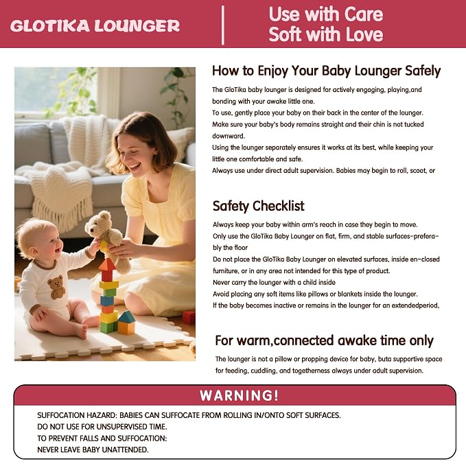 Baby Lounger, Foldable Infant Nest Pillow - Image 8