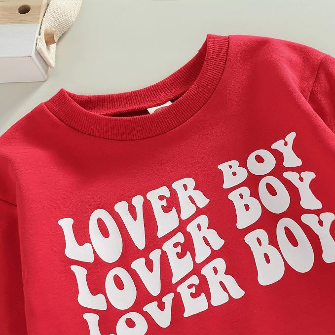 Toddler Baby Boy Clothes Solid Color Long Sleeve Crewneck Sweatshirt Top Casual - Image 3