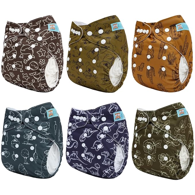 ALVABABY 6 Pack Cloth Diaper - Image 2
