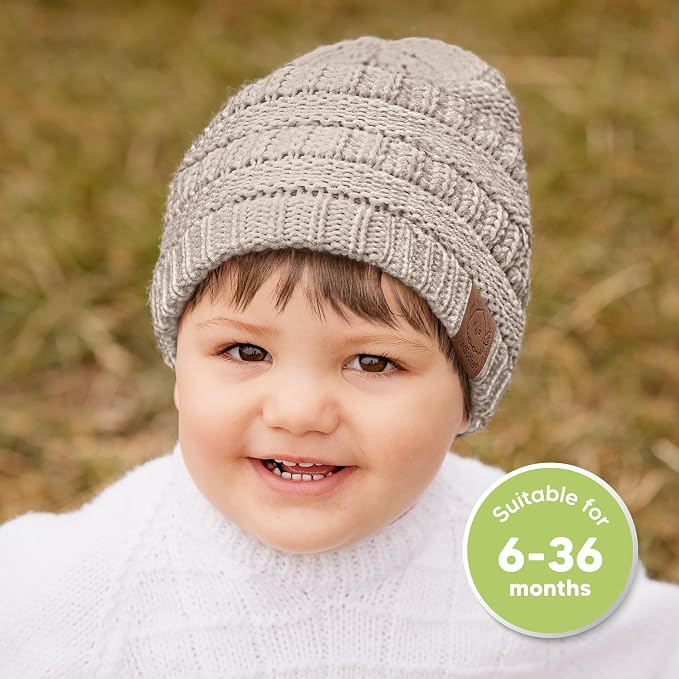 3-Pack Baby Beanies for Boys, Girls - Image 2