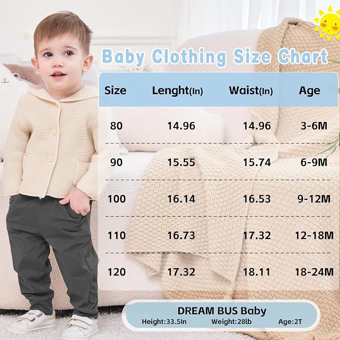 DREAM BUS Pack of 3 Toddler Jogger Pants - Image 5