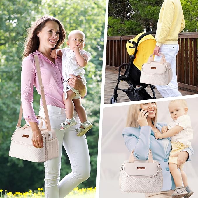 Breastmilk Cooler Bag with Ice Pack Fits 6 Baby Bottles up to 9 Ounce, Wearable - Image 7