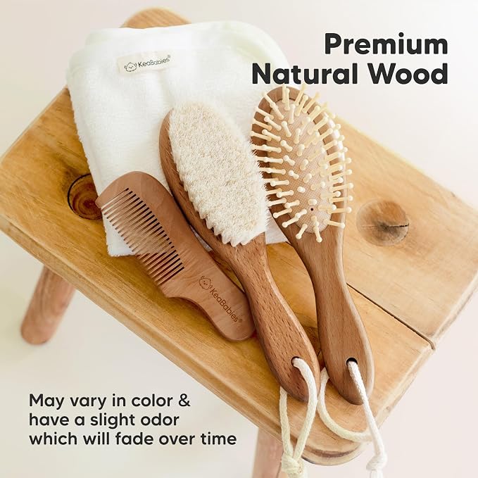 Wooden Baby Hair Brush - Image 7