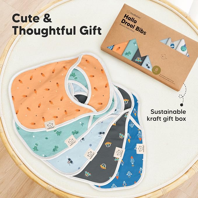 8-Pack Baby Bibs for Boys, Girls - Image 9