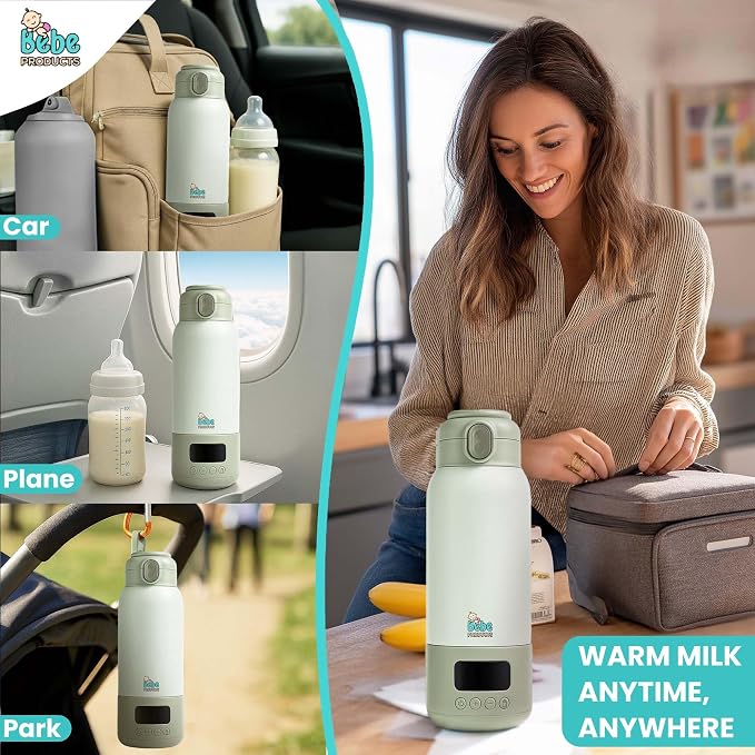 Portable Bottle Warmer for Travel 17oz, 45W Fast Charge, Long Battery Life - Image 6