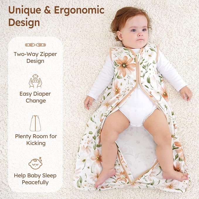 Baby Sleep Sack 18-24 Months 100% Cotton Lightweight 0.5 TOG Wearable Blanket - Image 4