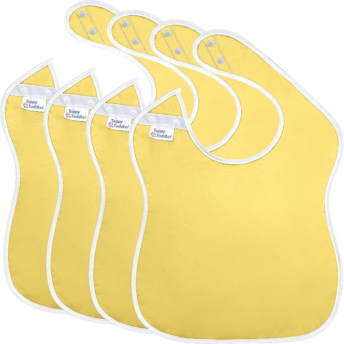 Large Waterproof Bibs Pastel Collection by ToppyToddlerUSA