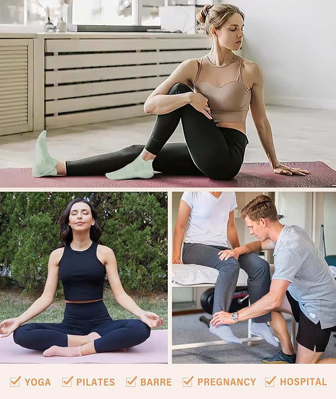 DIBAOLONG Pilates Socks with Grips - Image 5