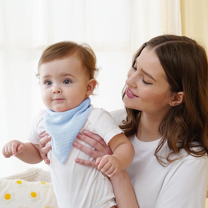 Muslin Baby Bibs Baby Drool Bandana Bibs - Image 2