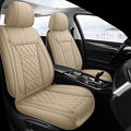 Pariitadin Leather Car Seat Covers Front Pair, Waterproof Breathable Faux by Pariitadin