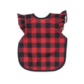 BapronBaby Flutter Red Buffalo Plaid Bapron by BapronBaby