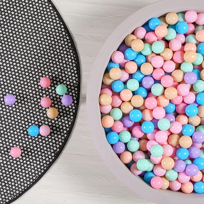 GOGOSO Ball Pits Balls for Toddlers Pack of 50 100 200 Plastics Shape Ball - Image 3