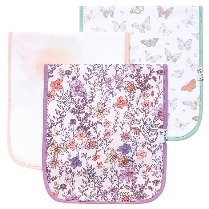Copper Pearl Baby Burp Cloth Large 21''x10'' Size Premium Absorbent Triple by CopperPearl