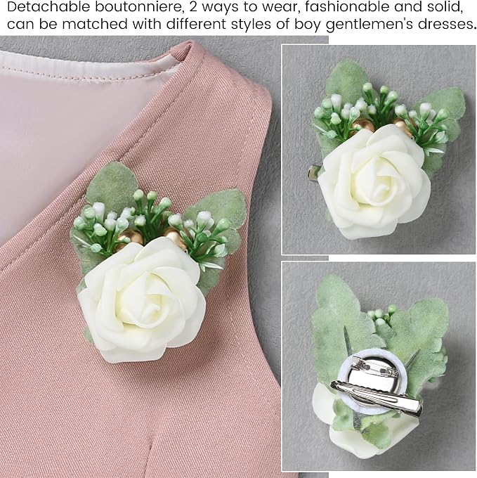 SANMIO Baby Boy Clothes Suits Infant Gentleman Outfit Collared Dress - Image 3