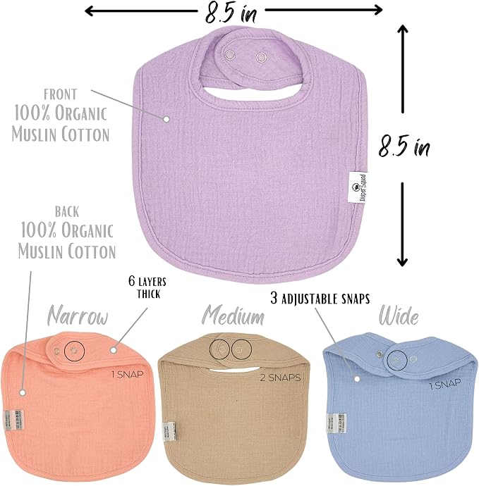 DiaperSquad's Baby Bibs for Drooling and Teething, Bibs for Boys, Baby Girl - Image 4