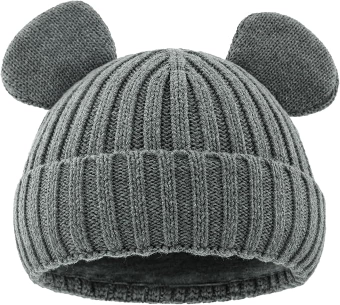 Toddler Boy Winter Beanie Baby Knit Hat Warm Girl Beanies Newborn Cute Hats by RUIKUNA