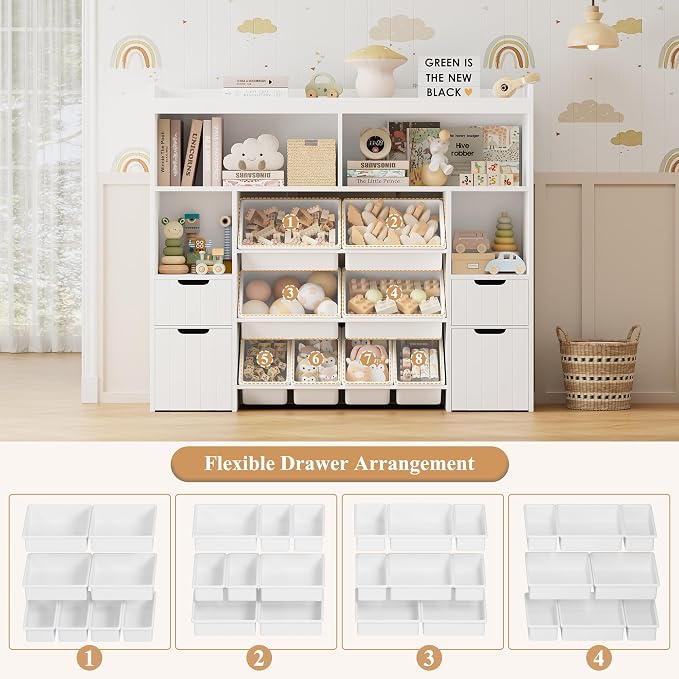 HORSTORS 55" W Toy Storage Organizer - Image 7