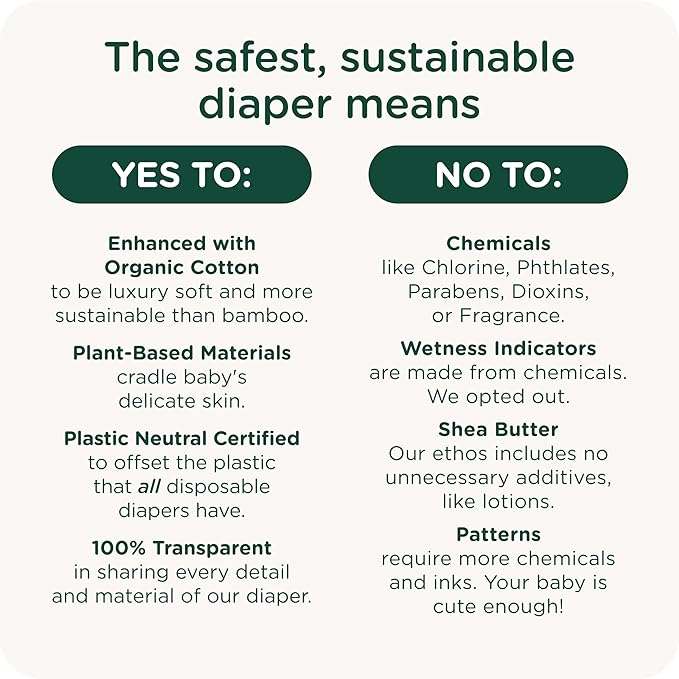 Our Diapers | EWG Verified Safe & Plant-Based Diapers | Leak Protection | Soft - Image 4