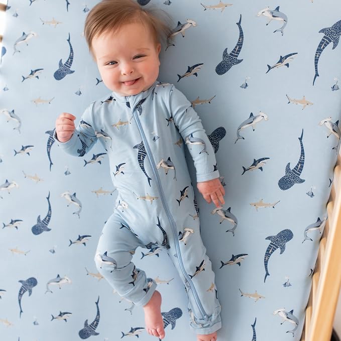 KYTE BABY Unisex Rayon Made From Bamboo Zippered Rompers 0-24 Months - Image 3