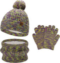 Kids Toddlers Winter Beanie Hats Gloves Neck Scarf Set Mittens Gifts by FZFANTASTICZONE