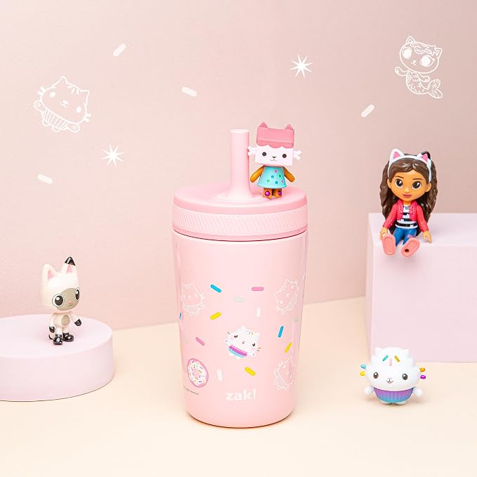 Zak Designs DreamWorks Gabby's Dollhouse Kelso Toddler Cups - Image 3