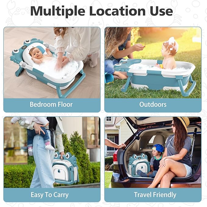 Collapsible Baby Bathtub for Newborns - Image 7
