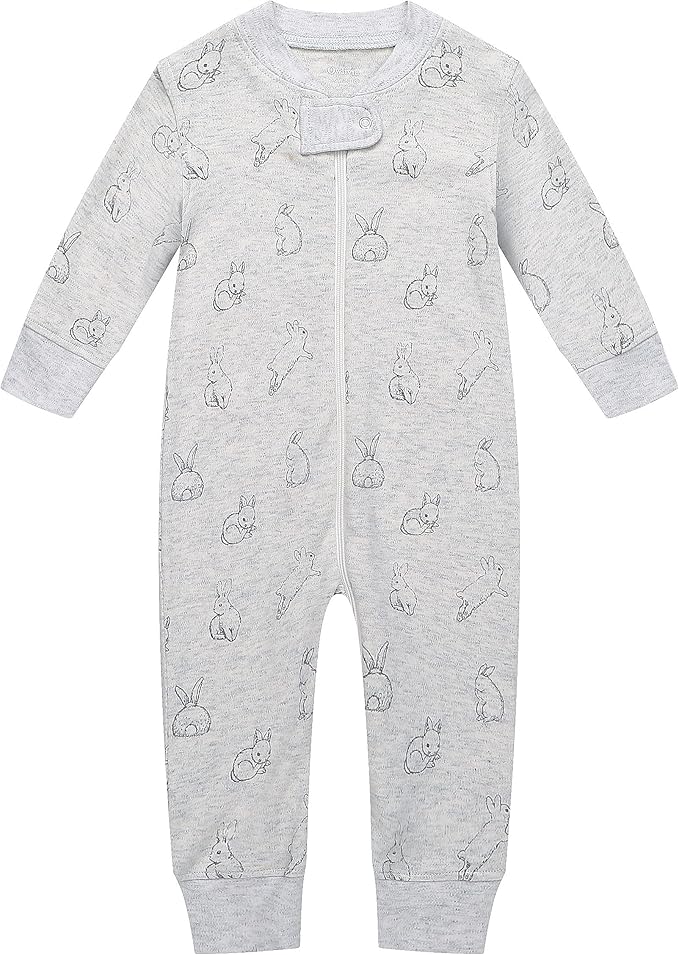 Owlivia Organic Cotton Baby Boy Girl Zip up Sleep 'N Play Pjs, Long Sleeve by Owlivia