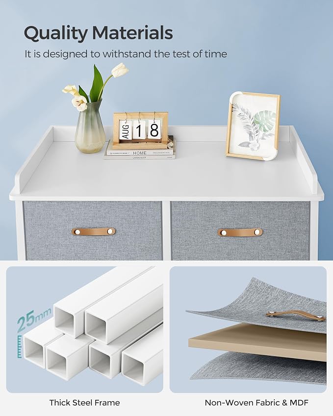 SONGMICS Kids Dresser with 6 Drawers, Boys Girls Dresser, with Water-Resistant - Image 7