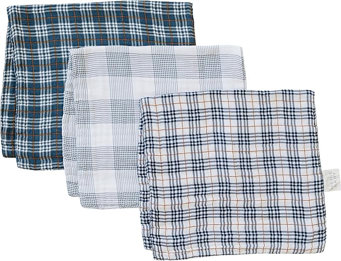 Mebie Baby Burp Cloths, Muslin Burp Cloth Set - Image 5