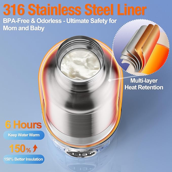 Portable Bottle Warmer for Travel– Warm Baby Formula, Breastmilk, or Water - Image 5