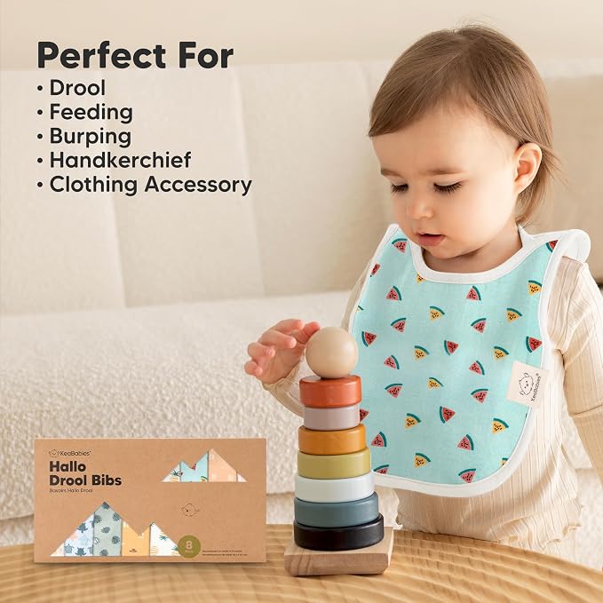 8-Pack Baby Bibs for Boys, Girls - Image 8