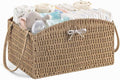 HBlife Diaper Caddy Organizer, Large Hand-Woven Storage Basket by HBlife