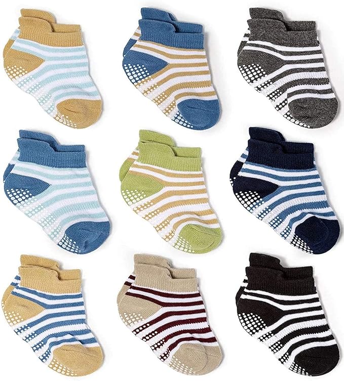 Zaples Baby Non Slip Grip Ankle Socks by ZAPLES