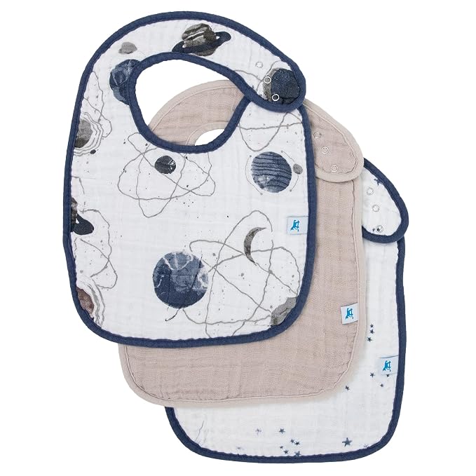Little Unicorn Premium Classic Bib 3 pack | Adjustable as baby grows | Soft by LittleUnicorn
