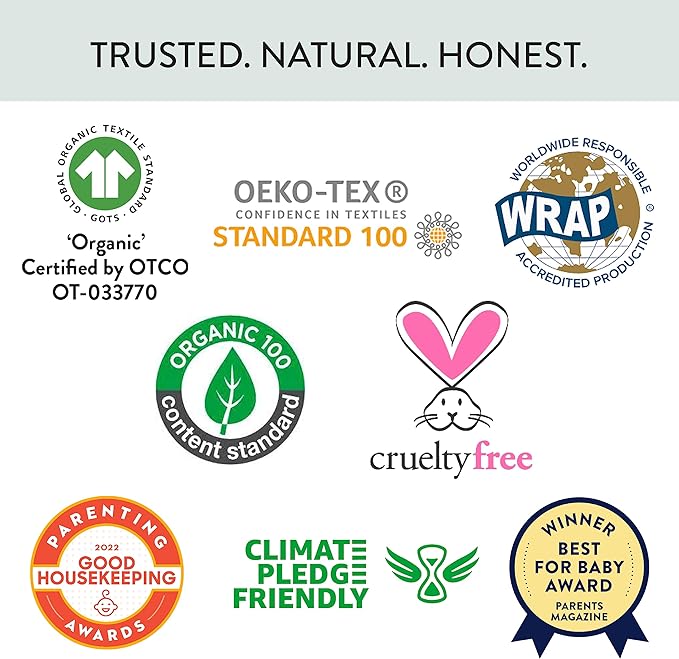 HonestBaby Baby 2-Piece Cozy Velour 100% Organic Cotton Sweatshirt and Jogger - Image 7